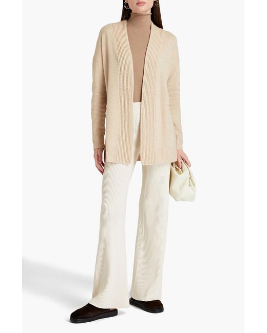 Vince Natural Wool And Cashmere-blend Cardigan