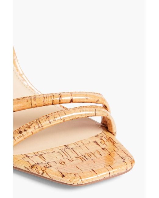 Sam Edelman Natural Kia sandalen aus beschichtetem kork