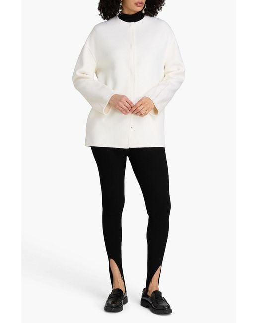 Loulou de Saison White Gio Wool And Cashmere-Blend Felt Coat