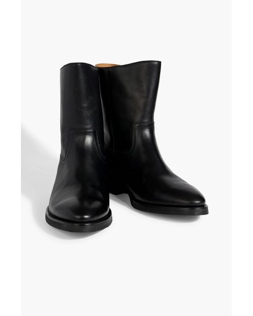 Maison Margiela Black Leather Boots for men