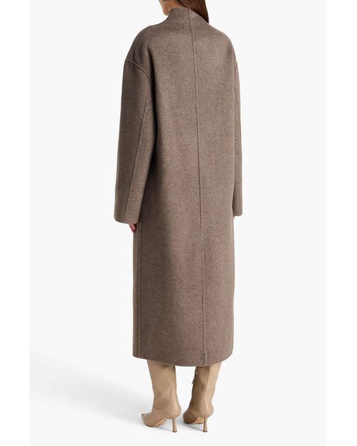 Loulou de Saison Brown Amory Double-breasted Wool And Cashmere-blend Coat