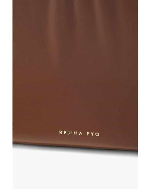 Rejina Pyo Brown Patent-leather Shoulder Bag