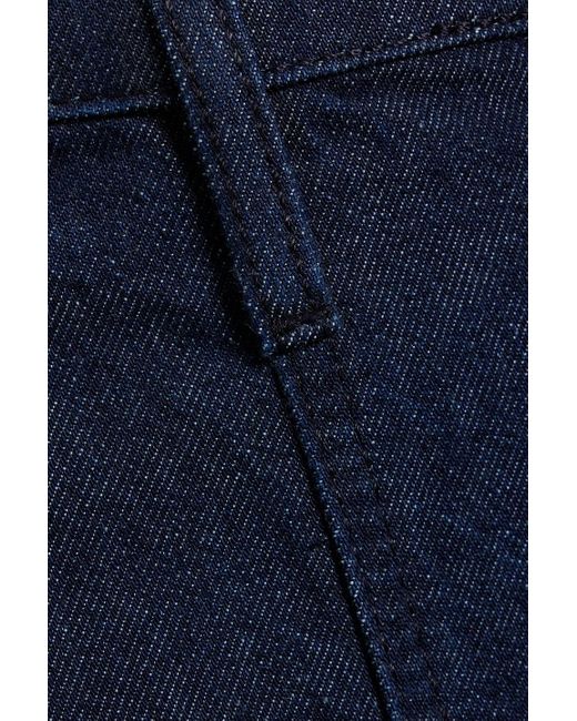 FRAME Blue High-rise Flared Jeans