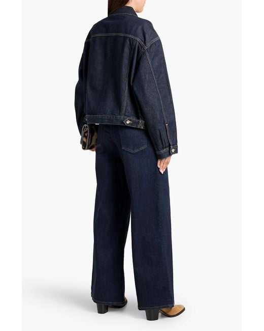 FRAME Blue The Boxy Denim Jacket