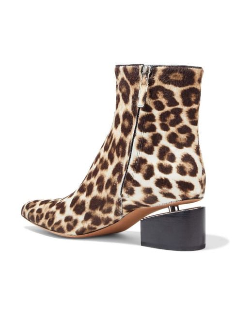 alexander wang leopard booties
