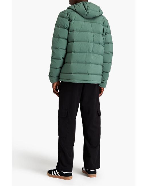 Adidas Originals Green Helionic Quilted Shell Jacket for men