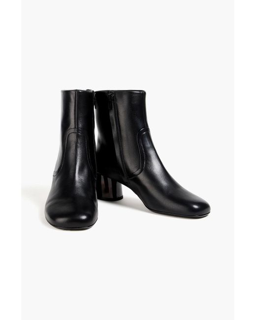 Sandro Black Leather Ankle Boots