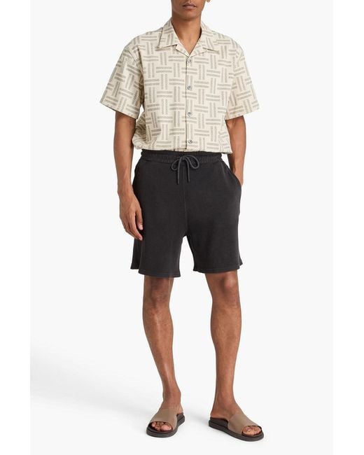 J.W. Anderson Black Waffle-Knit Cotton Shorts for men