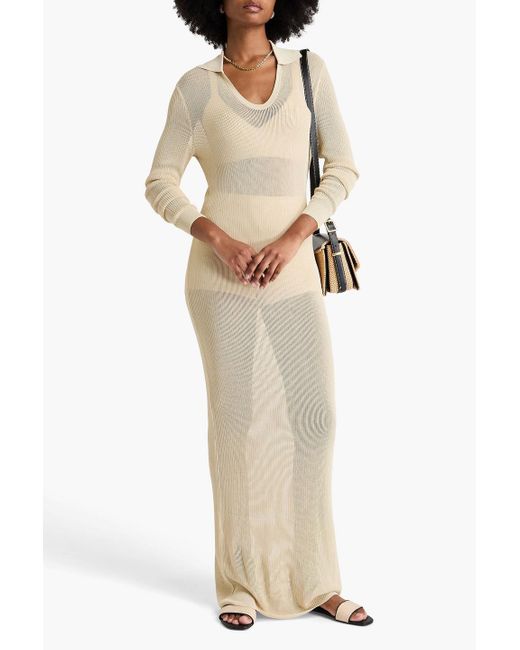 Petar Petrov White Sail away maxi-strickkleid