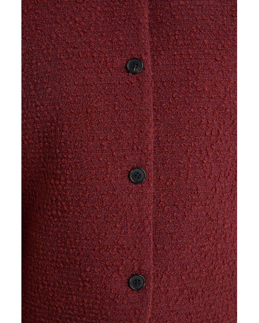Theory Red Cotton-blend Bouclé-tweed Jacket