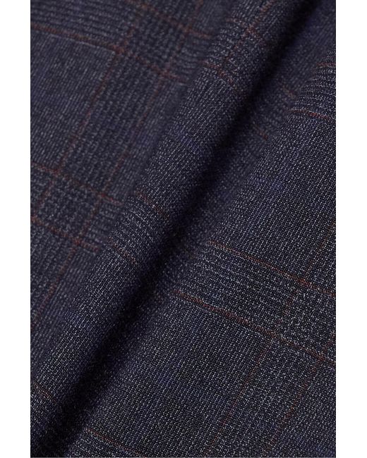 Isabel Marant Blue Precious Checked Wool-blend Blazer