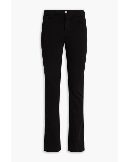 FRAME Black Le Mini Boot Mid-Rise Bootcut Jeans