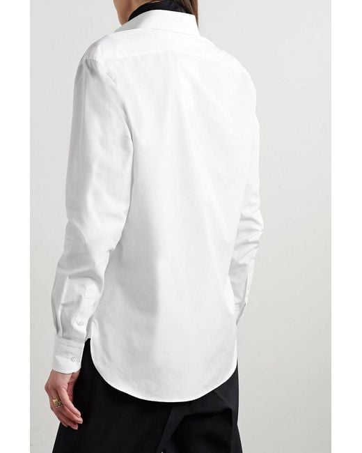 Ralph Lauren White Adrien Cotton-Poplin Shirt