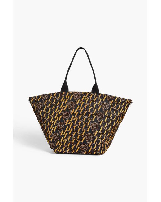 Emilio Pucci Brown Jacquard Tote