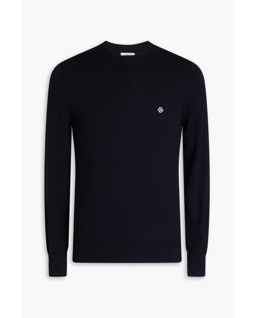 Sandro Blue Wool Sweater for men