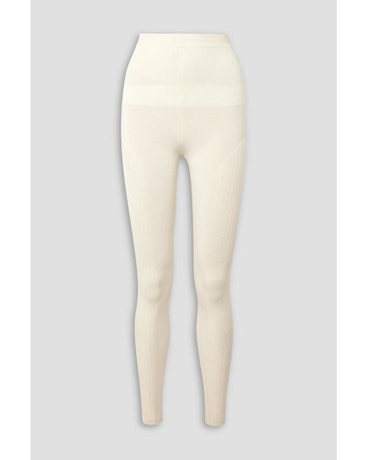 AZ FACTORY White Mybody leggings aus stretch-strick