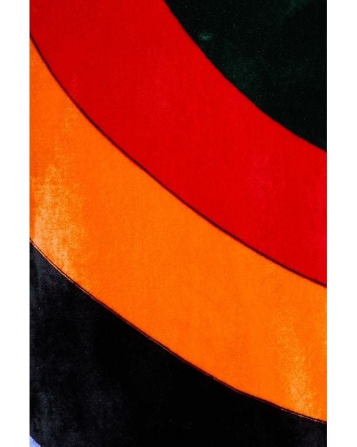 Emilio Pucci Multicolor Printed Stretch-velvet Turtleneck Dress