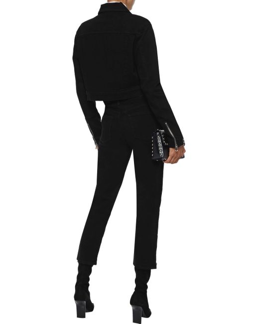 ruby cropped jean black denim