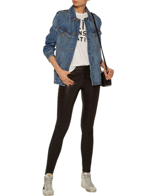 Current/Elliott Blue The Updated Denim Jacket