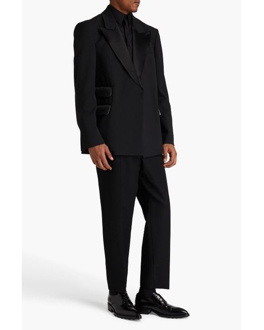 Peter Do Black Twill Blazer for men