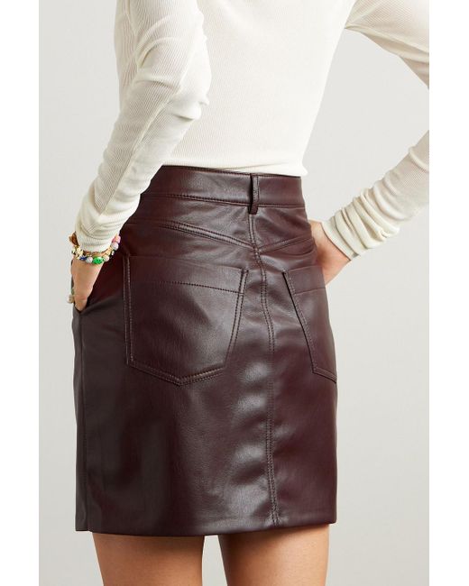 Nanushka Brown Miray Okobortm Mini Skirt