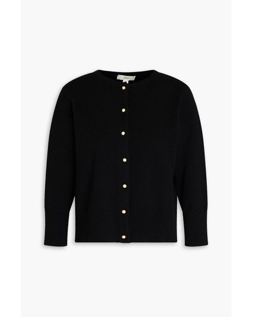 Vince Black Wool-blend Cardigan