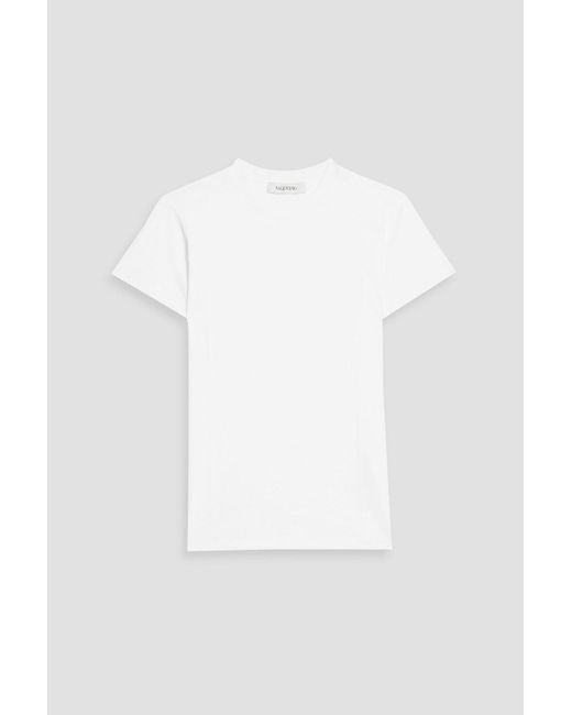 Valentino Garavani White Cotton-jersey T-shirt