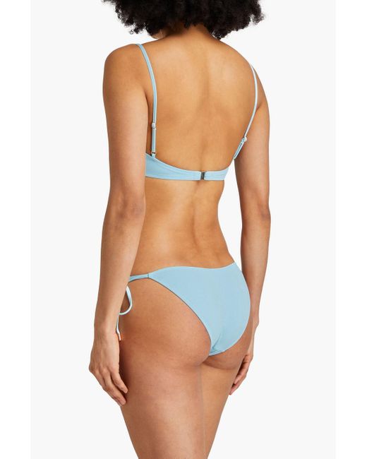 Melissa Odabash Blue Vegas Tie-Detailed Bikini Briefs