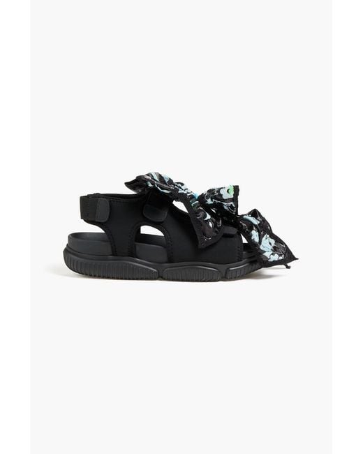 CECILIE BAHNSEN Black Valeria Neoprene Sandals