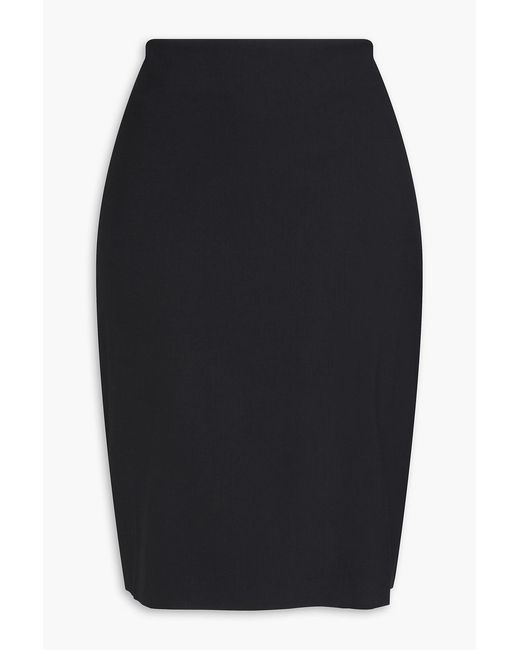 Theory Blue Wool-blend Pencil Skirt