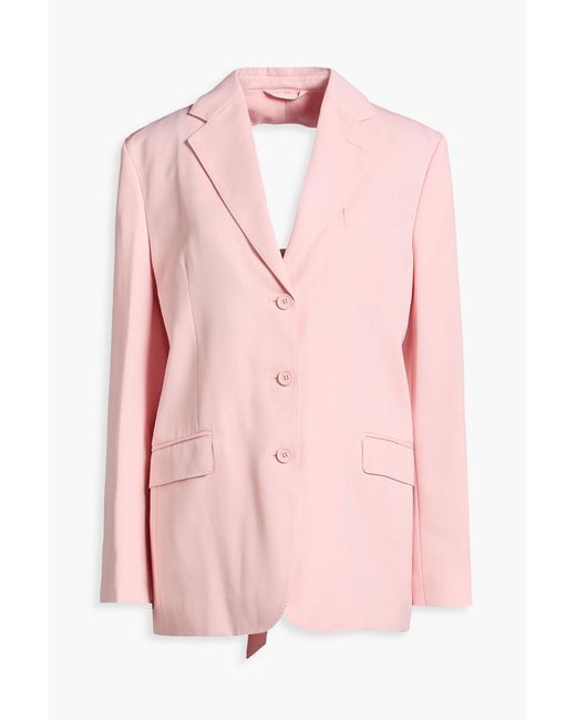 Simone Rocha Pink Cutout Twill Blazer