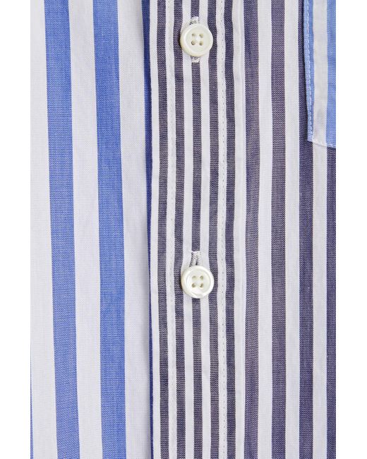 Alex Mill Blue Striped Cotton-poplin Shirt