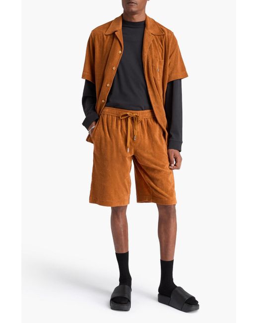 Dolce & Gabbana Orange Cotton-terry Shorts for men
