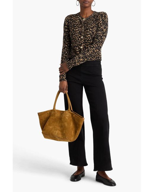 FRAME Black Jetset High-Rise Wide-Leg Jeans