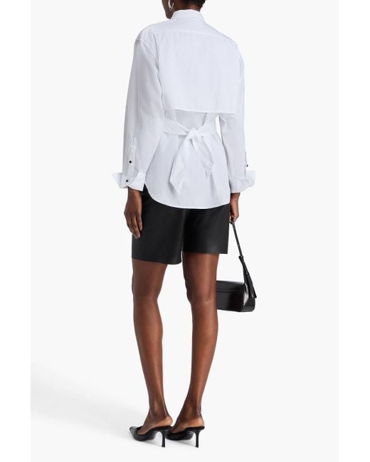 Rag & Bone White Eve Cotton-Poplin Shirt