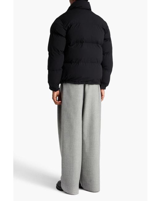Sandro Black Quilted Shell Jacket for men