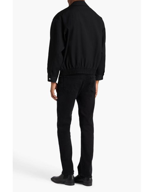FRAME Black Wool-twill Jacket for men