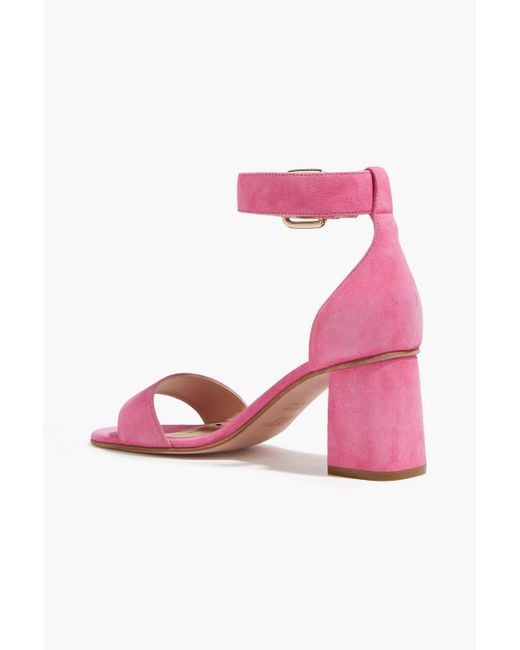 Red(v) Pink Suede Sandals