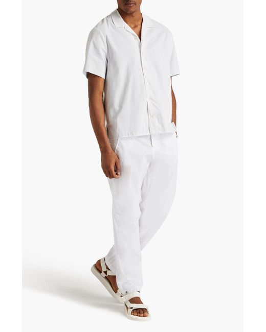 James Perse White Cotton-poplin Shirt for men