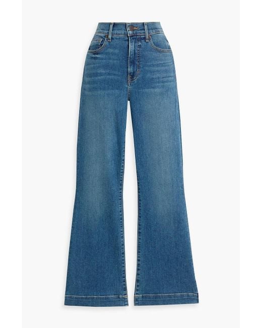 Veronica Beard Blue Carson High-Rise Kick-Flare Jeans