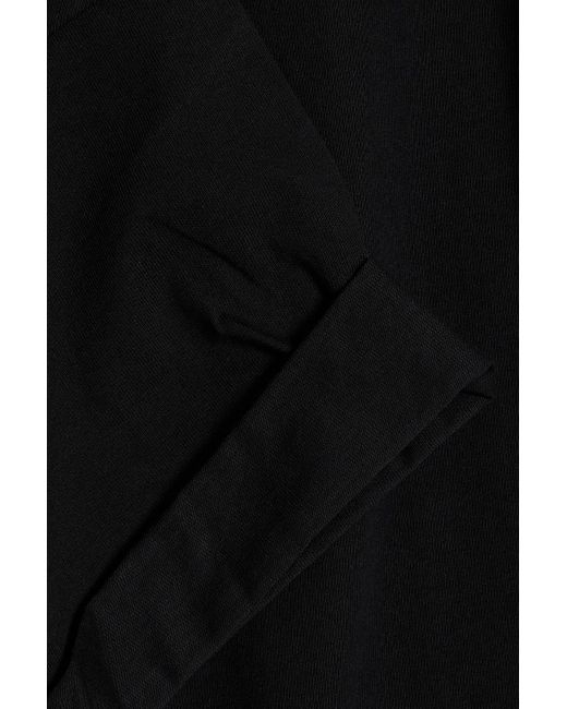 IRO Black Inaly Cotton-jersey Mini Dress