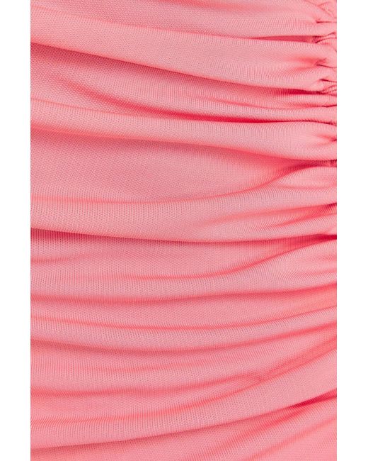Rohe Pink Ruched Jersey Maxi Dress