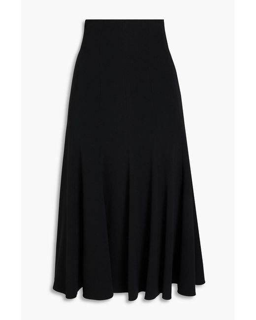 Dolce & Gabbana Black Crepe Midi Skirt