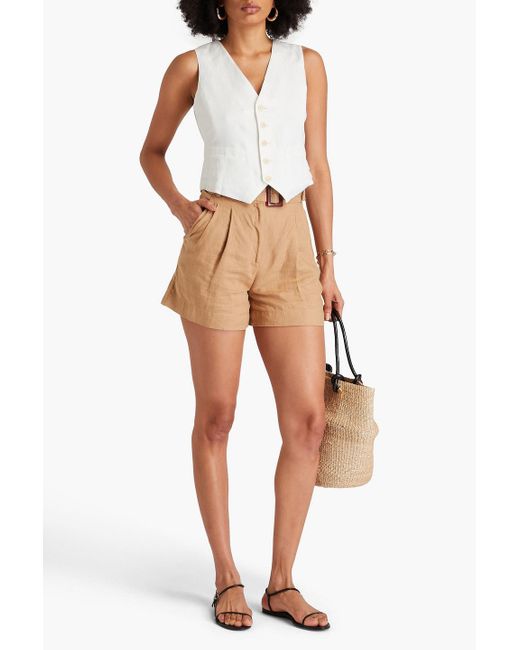 Alex Mill White Kam Linen, Lyocell And Cotton-Blend Twill Vest