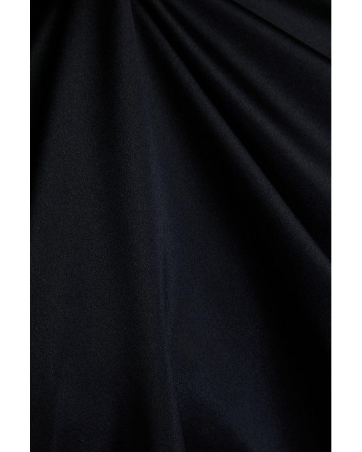 Emporio Armani Black Oberteil aus satin aus einer seidenmischung