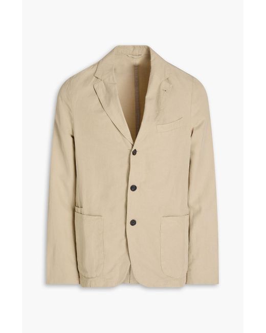 Officine Generale Armie anzugjacke aus twill aus einer lyocell-leinen-baumwollmischung in Natural für Herren