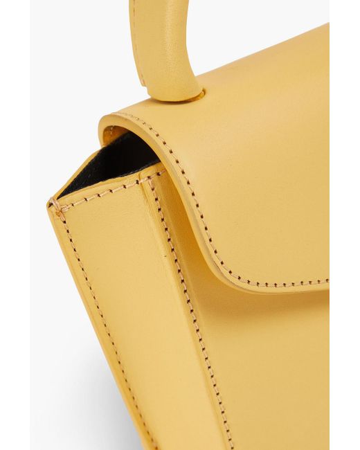 Atp Atelier Yellow Montalcino Leather Tote