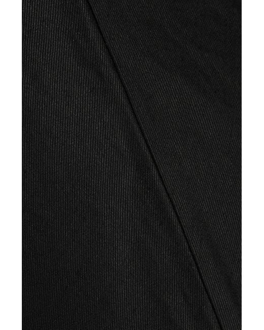 Theory Black Maxirock aus twill aus einer leinenmischung