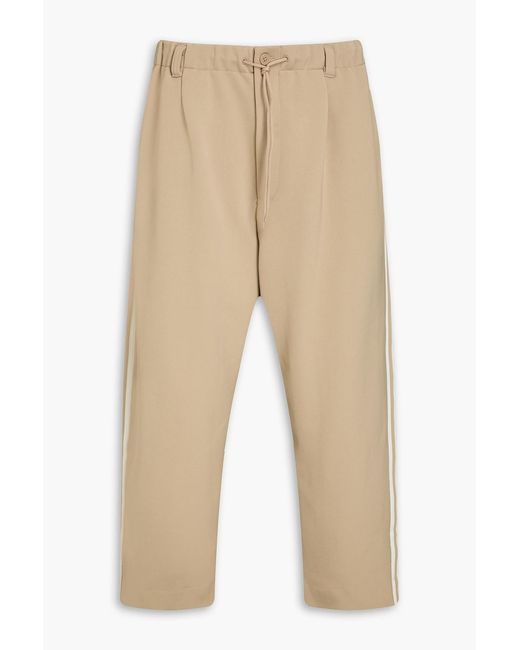 Y-3 Natural Logo-print French Terry Track Pants for men