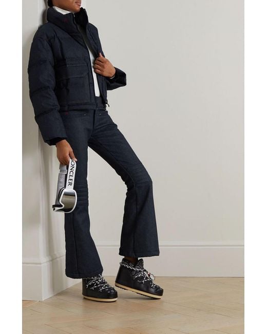 Perfect Moment Blue Dl1961 Aurora Flared Denim Ski Pants